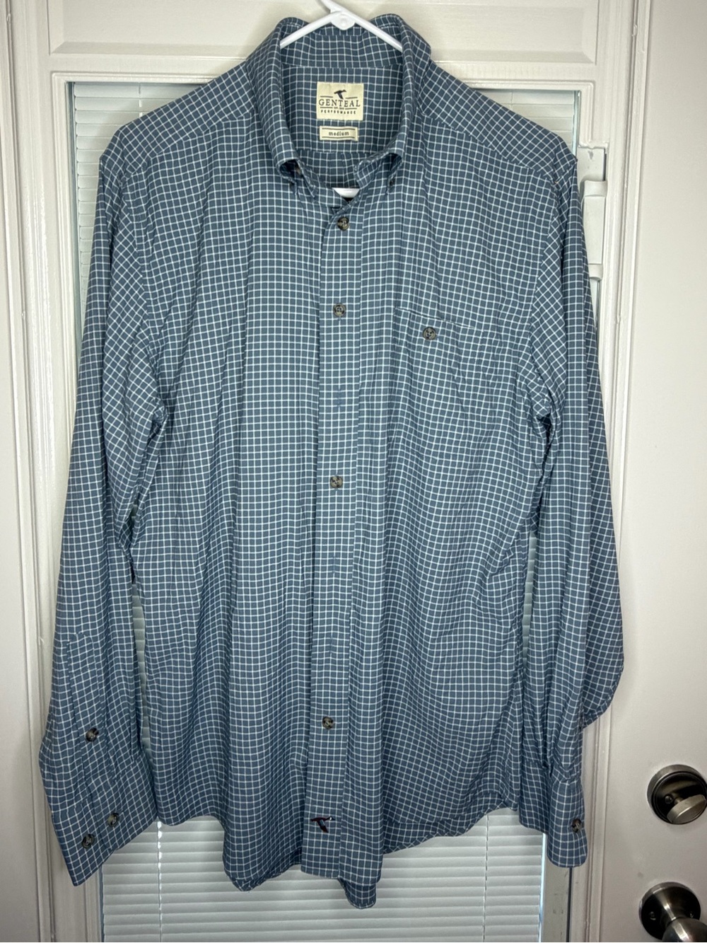 Faherty Blue Checked Button-Down Shirt